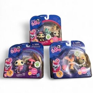 Littlest Pet Shop 2009/2010 Collector Pets lot  #1310/1311 #1826/1827 #1936/1937